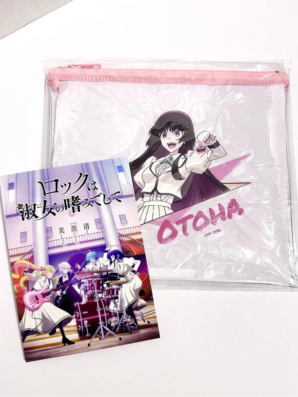 Rock is a Lady’s Modesty Clear Pencil Makeup Pouch with Bonus postcard - Otoha